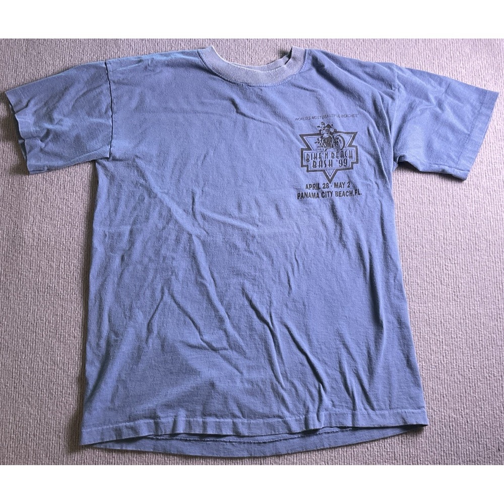Vintage Bike 'N Beach Bash '99 Panama City Beach Men's T-Shirt Size XL